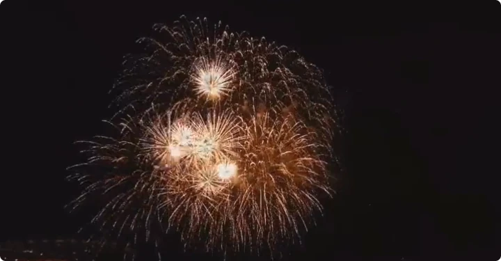 Feuerwerk am Strand von Melenara