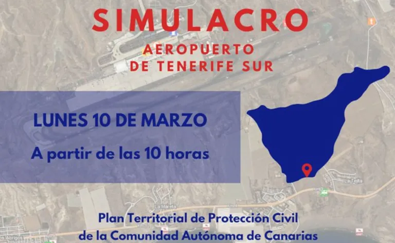 2025 03 10 Teneriffa Simulation Flugzeugabsturz